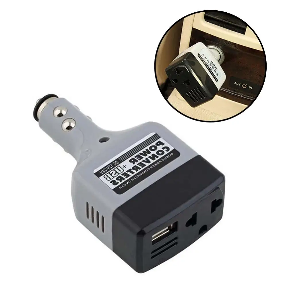 Car Power Inverter DC 12V AC 220V Converter USB Charger Cigarette Lighter Electronics Accessories | Автомобили и мотоциклы