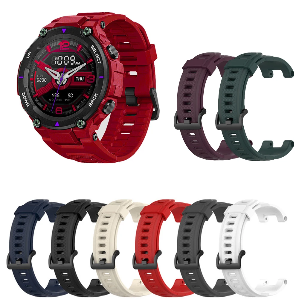 

Регулируемый силиконовый ремешок для умных часов Huami Amazfit T-REX, 1 шт.