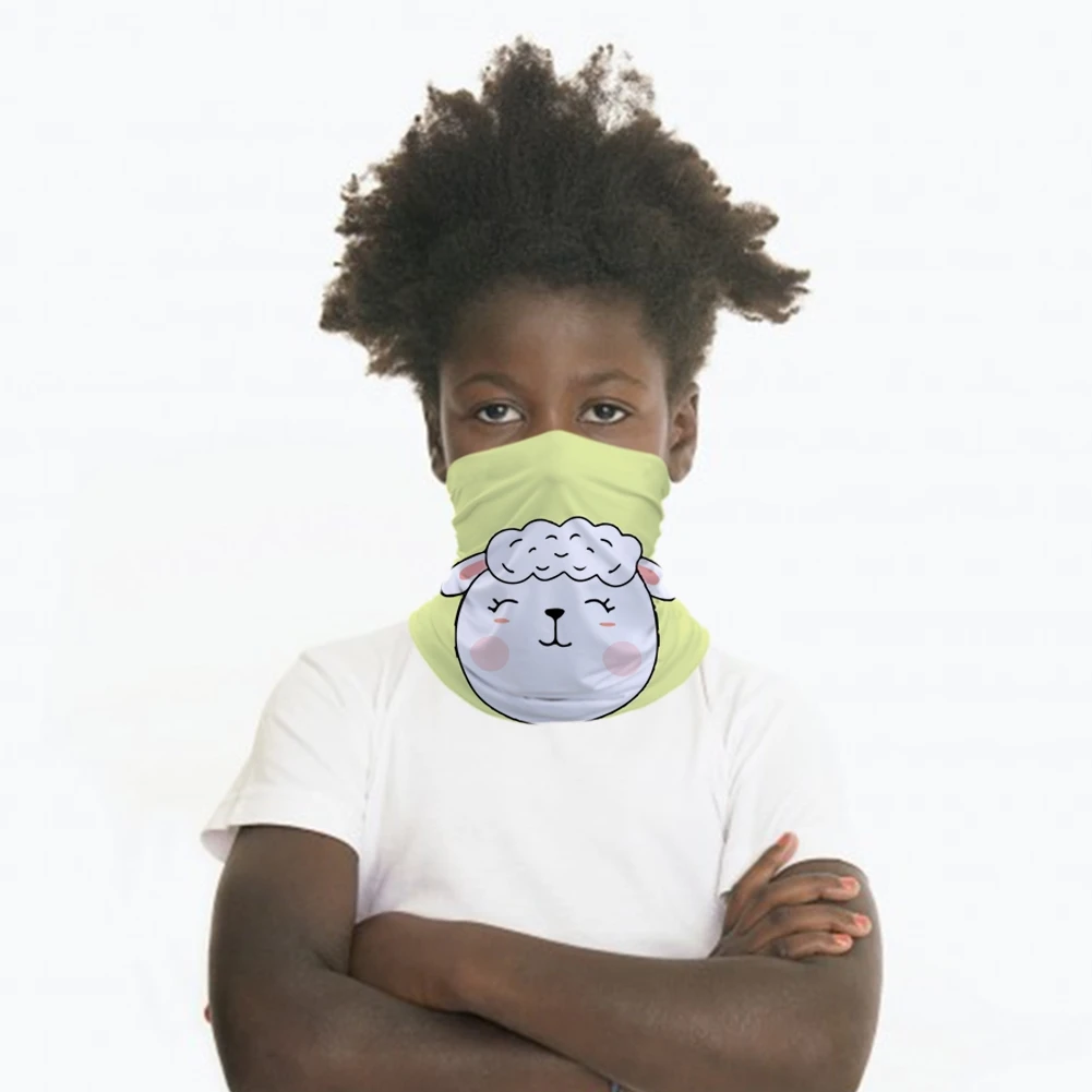 Шелковый шарф с принтом животных бесшовная бандана повязка на голову маска для