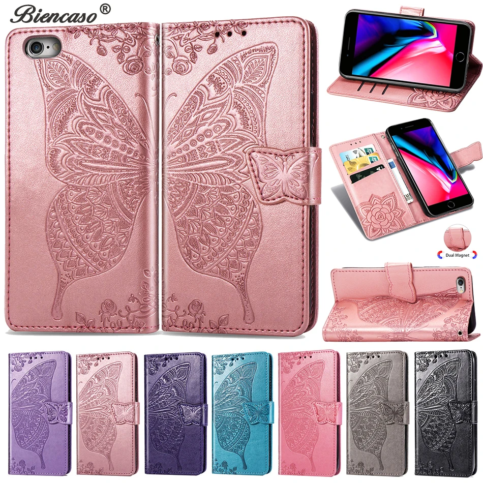 

Butterfly Wallet Card Slot Cases For iPhone SE 2020 XS Max X XR 6 6S 7 8 Plus 10 11 12 Pro Max Phone Cover Bags iPhone 12 Mini