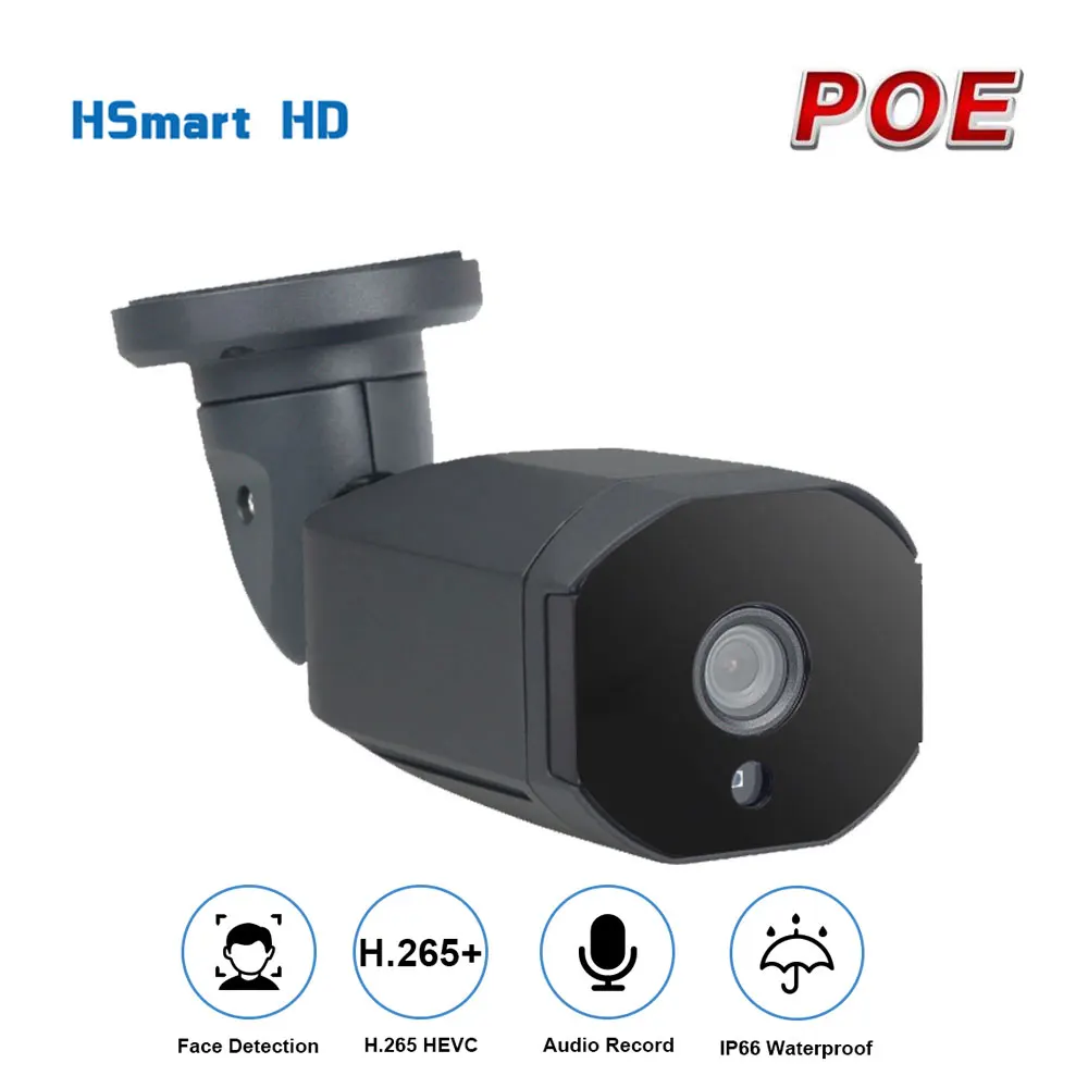 

HD 5MP Ai Smart Camera PoE 5MP With Microphone Audio Security Camera Outdoor Waterpfoof Night Vision Video Surveillance Onvif