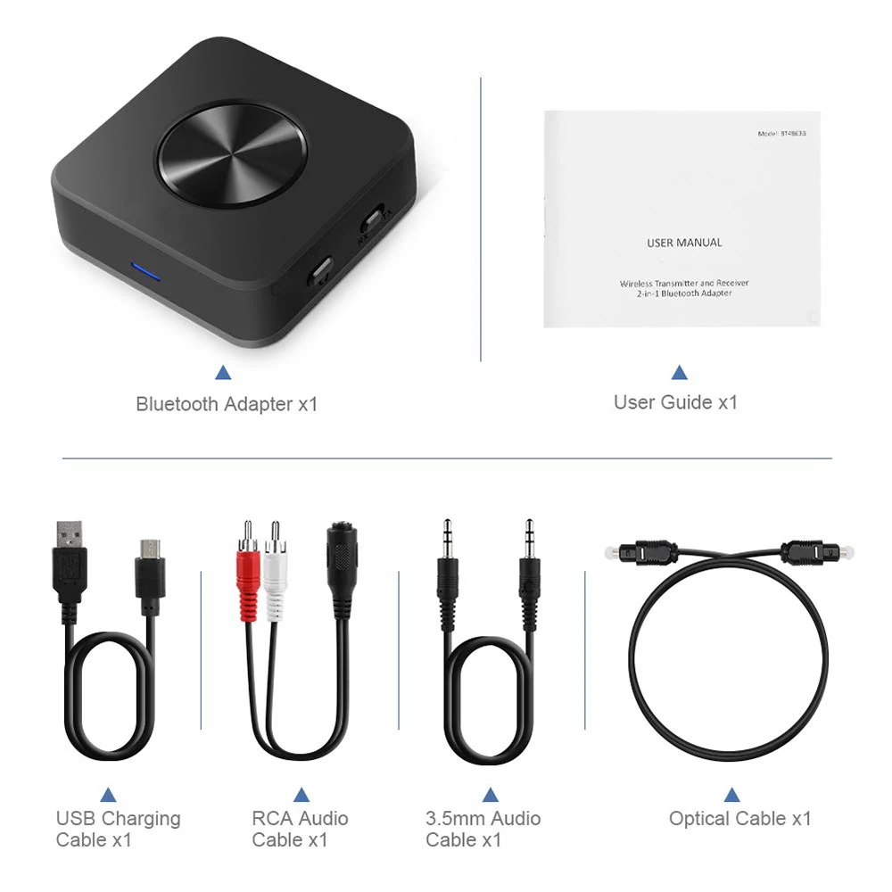 Black Bluetooth 5,0 CSR8675 Aptx HD низкая задержка RCA SPDIF оптический Toslink Aux передатчик приемник беспроводной аудио Музыка ТВ адаптер - Цвет: Black