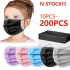 10-200 шт., одноразовые маски для лица с фильтром