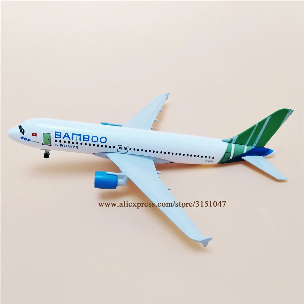 20 см Air Vietnam Bamboo Airbus 320 A320 Airlines модель самолета сплав Металл литье под давлением