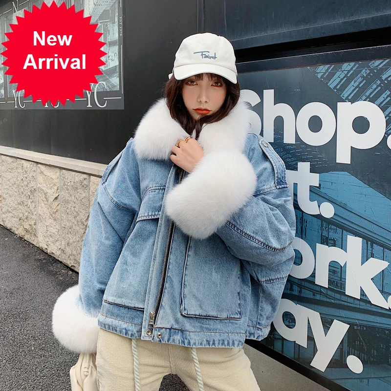 

Женская парка с подкладкой из натурального меха, зимняя куртка с воротником из лисьего меха, 2020, пальто CT069