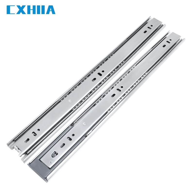 

CXHIIA 304 Stainless Steel Drawer Slide Three-Section Thickened Buffer Static Damping Guide