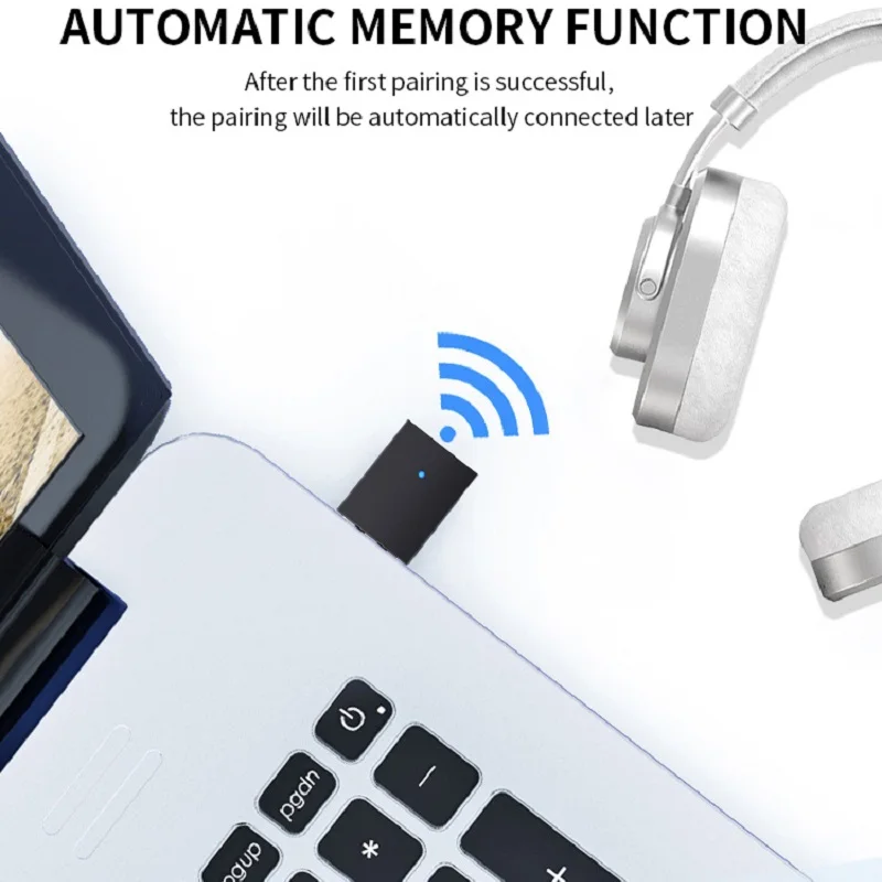 USB Bluetooth 5 0 передатчик адаптер 10 м WiFi сигнал подключи и играй беспроводной мини