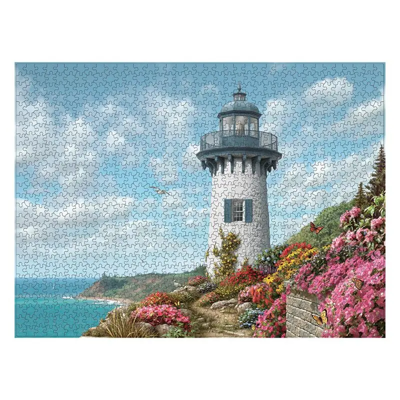 

1000 Pieces Harbor Lighthouse Paper Jigsaw Puzzles Floor Puzzle Intellectual Game Learning Education Decompression Toys