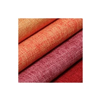 width 58 solid color thickened polyester linen fabric by the yard for upholstery tablecloths curtains sofa material