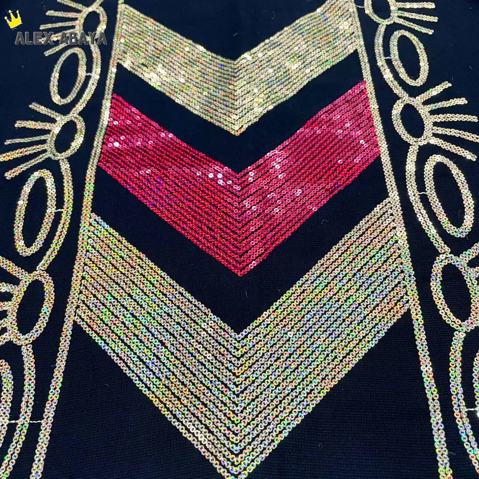 Новое арабское платье Дубай абайя мусульманское для женщин Бангладеш черные