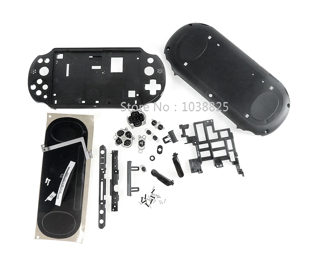 

5sets Replacement Full Housing Shell Case cover with Buttons for PSV2000 PSV 2000 Front Faceplate Case for psvita2000