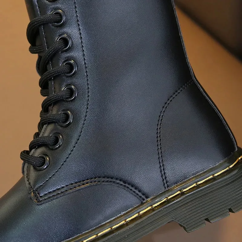 Детские Ботинки Martin для мам и девочек зимние осенние детские ботинки принцессы