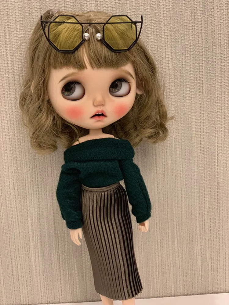 Кукла зимняя плиссированная юбка 1/6 Одежда для кукол (Fit Blyth Pullip BJD озон Kurhn Licca JerryB