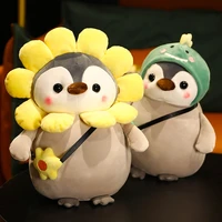 super soft penguin plush toys cute stuffed cosplay penguin animal toy dinosaur unicorn bunny doll kids pillow girls kawaii gift
