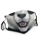 Дышащая Маска с гигантской пандой и медведем, Пылезащитная маска для защиты животных от смога, респираторная маска