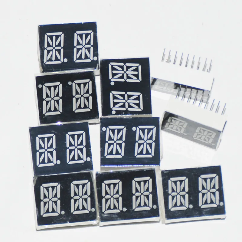 10pcs 0.54Inch 14segments LED Display Module Tube 2Blocks 2Bits 2Characters 2Digits 0.54" Letters RED 14 Segment Anode | Электронные