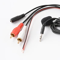 bluetooth compatible 5 0 device adapter wireless mic handsfree microphone with 2rca cable input car music player