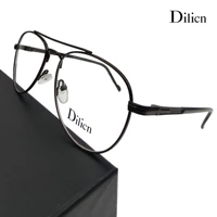 dilicn 2007 pilot travel metal exquisite glasses high quality classic male female optical frame unisex vision care eyeglasses