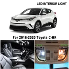 Автомобильные аксессуары Canbus, 10 шт., светодиодные светильник пы для чтения в салоне автомобиля, для Toyota CHR 2016 2020-C-HR, лампа для номерного знака