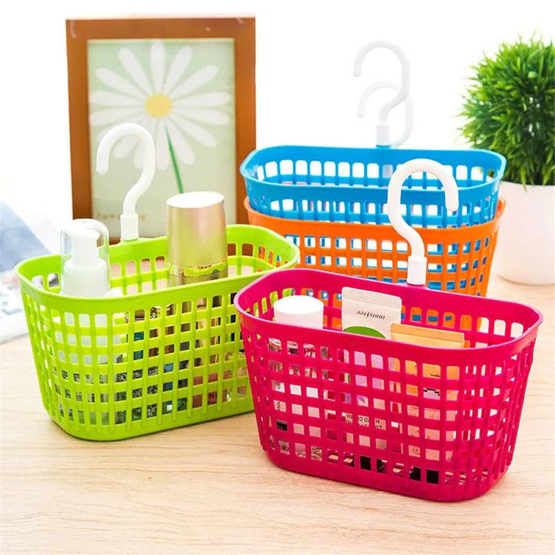 

1pc Hanging Bathroom Basket Holder Cleanser Shampoo Container Cosmetic Seasoning Organizer