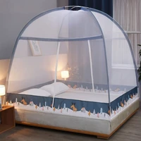 singletwinqueen foldable simple bedroom mosquito net bed zipper mosquito net double door opening bedroom decor home textile