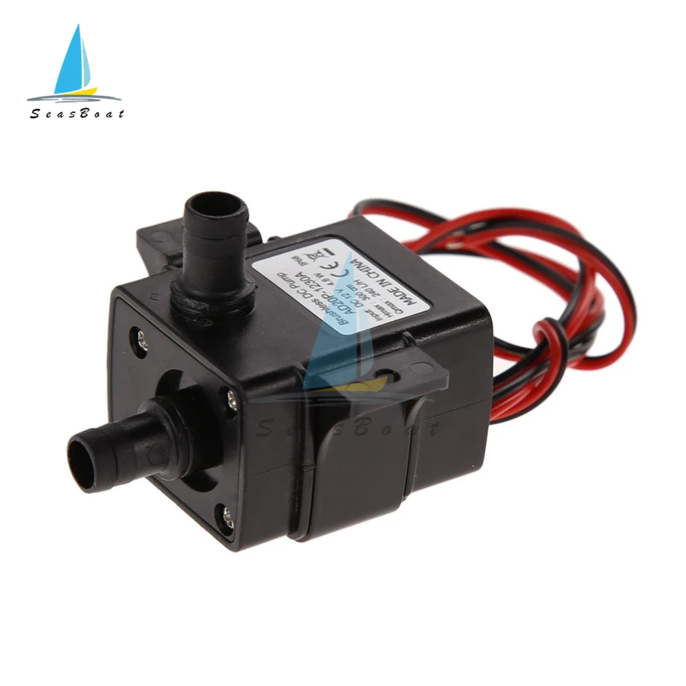DC 12V 3 м 240L/H Низкий Шум бесщеточный двигатель погружной бассейн Водяной насос
