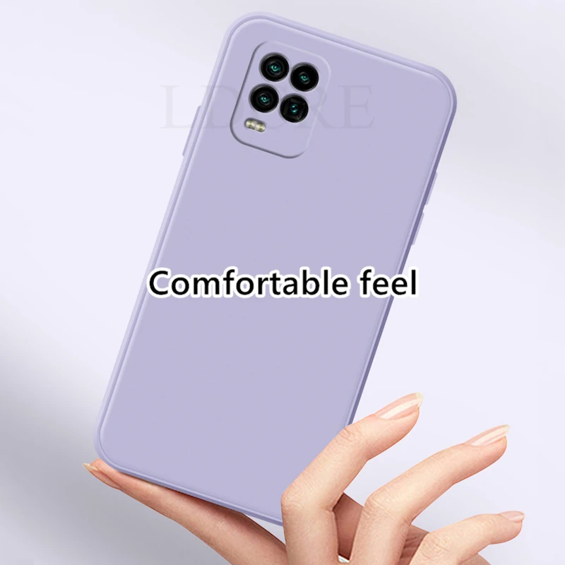 For Xiaomi Mi 10 Lite 11 Lite 5G NE Case Liquid Rubber Silicone Case For Redmi Note 11S 10C 11 Pro Plus Cover for Xiaomi 12 Pro