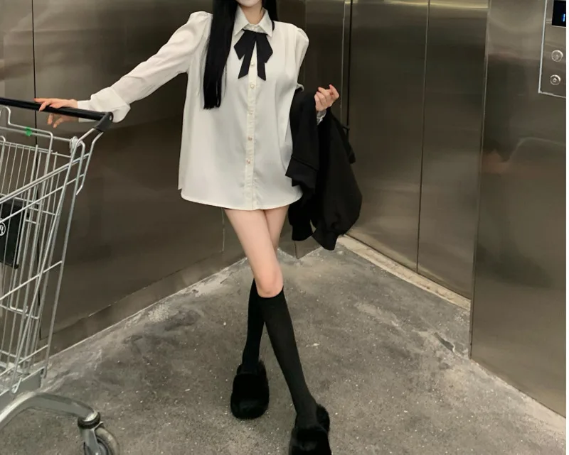 Женский Свободный Топ средней длины Осень-зима | Женская одежда