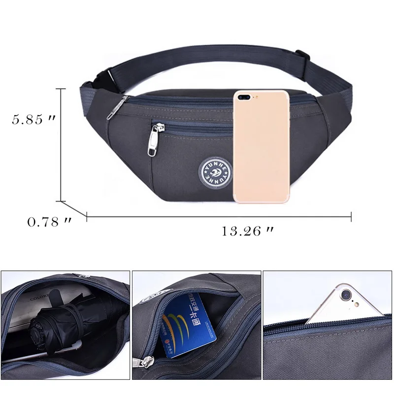 

Chest bag Nylon Waist Bag Women Belt Bag Men Fanny Pack Fashion Colorful Bum Bag Travel Purse Phone Pouch Pocket hip bag