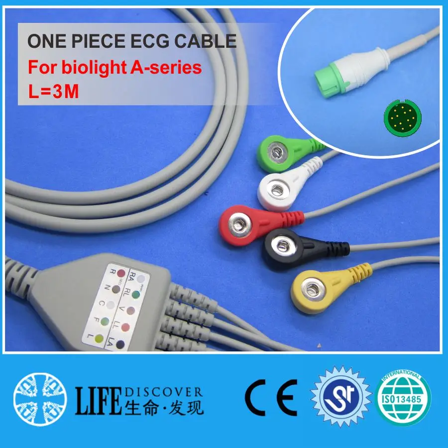 ECG   5 leadwires   biolight A-series