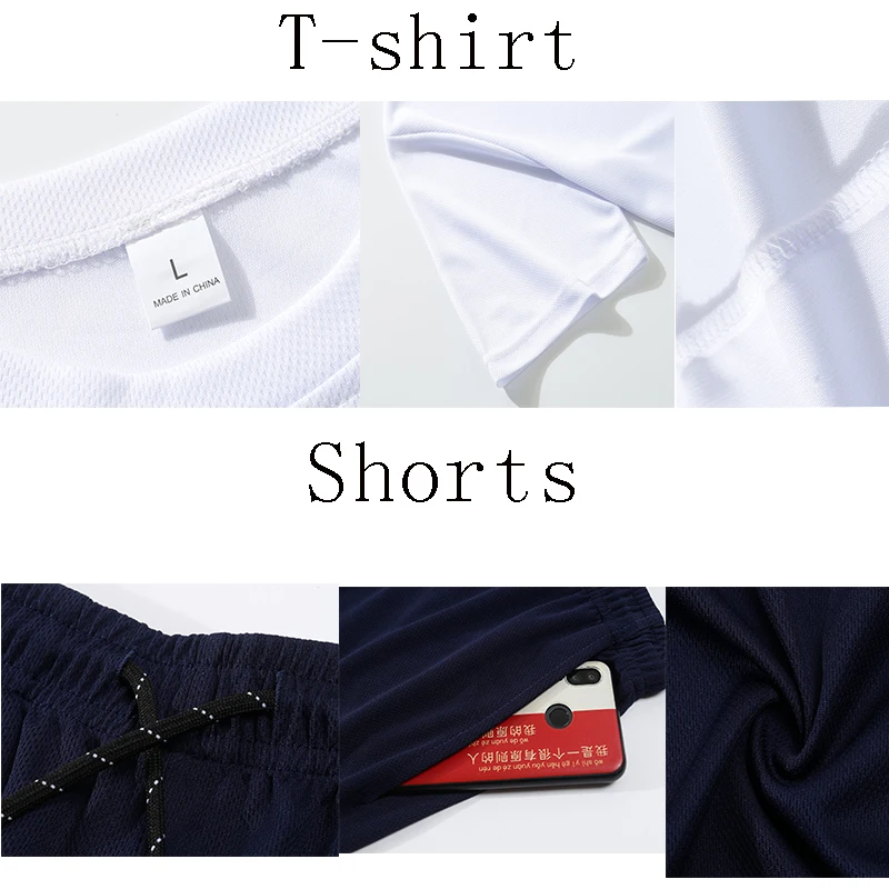 

2021 popular new cotton men's T-shirt + Sports Shorts Set jordan-23 summer high quality cotton T-shirt sportswear running set