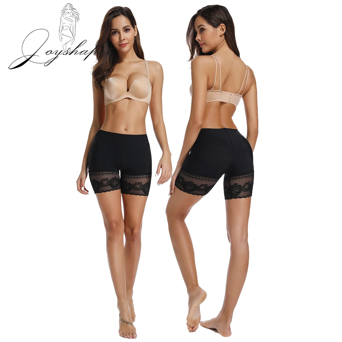 Joyshaper размера плюс безопасные короткие брюки женское кружевное нижнее белье