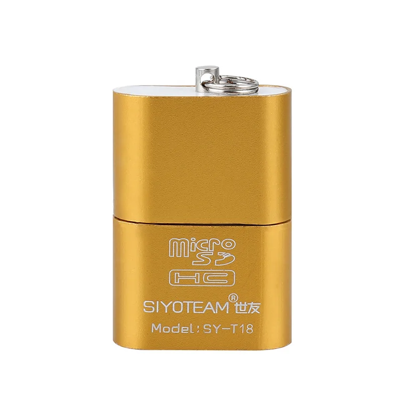 

Portable Mini USB 2.0 Micro SD TF Memory Card Reader Adapter Flash Drive SD Flash Memory Wholesale Gold