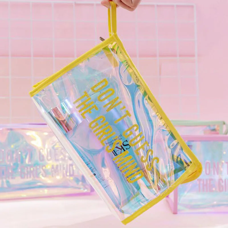 

1 шт., чехол для карандашей, дорожная портативная водонепроницаемая сумка для стирки, креативный прозрачный чехол большой емкости для хране...