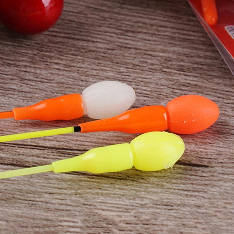 

Fishing Rubber Beans Connectors Vertical Buoy Drift Tail Conspicuous Rubber Beans & Connectors Color Random Fishing Tool Tackle