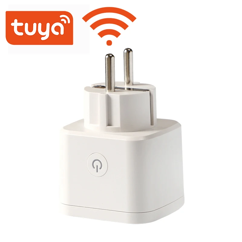 Умная штепсельная розетка Tuya 16A Wi Fi приложение Smart Life европейская вилка Alexa Google