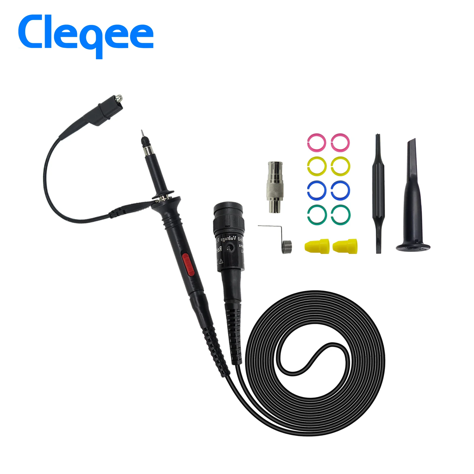 

Cleqee P2060 P2100 P2200 DC 60 МГц 100 МГц 200 МГц X1/X10 осциллографный зонд для Tektronix HP BNC комплект тестовых проводов