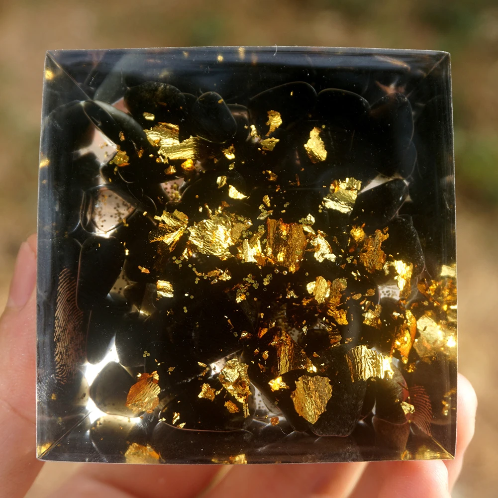 

Copper 60mm Home Decoration Amethyst Crystal Obsidian Orgonite Chakra Handmade Energy Orgone Sphere Rose Quartz Gift Healing