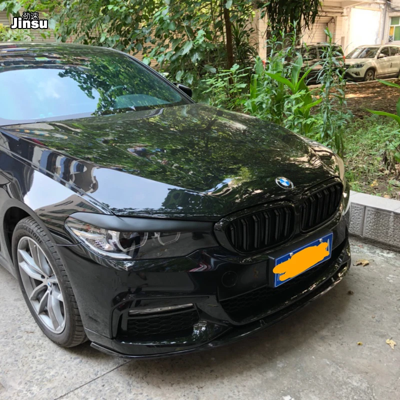Стекловолокно передняя фара накладки веки брови для BMW 525i 530i 540i G30 G31 F90 M5 седан
