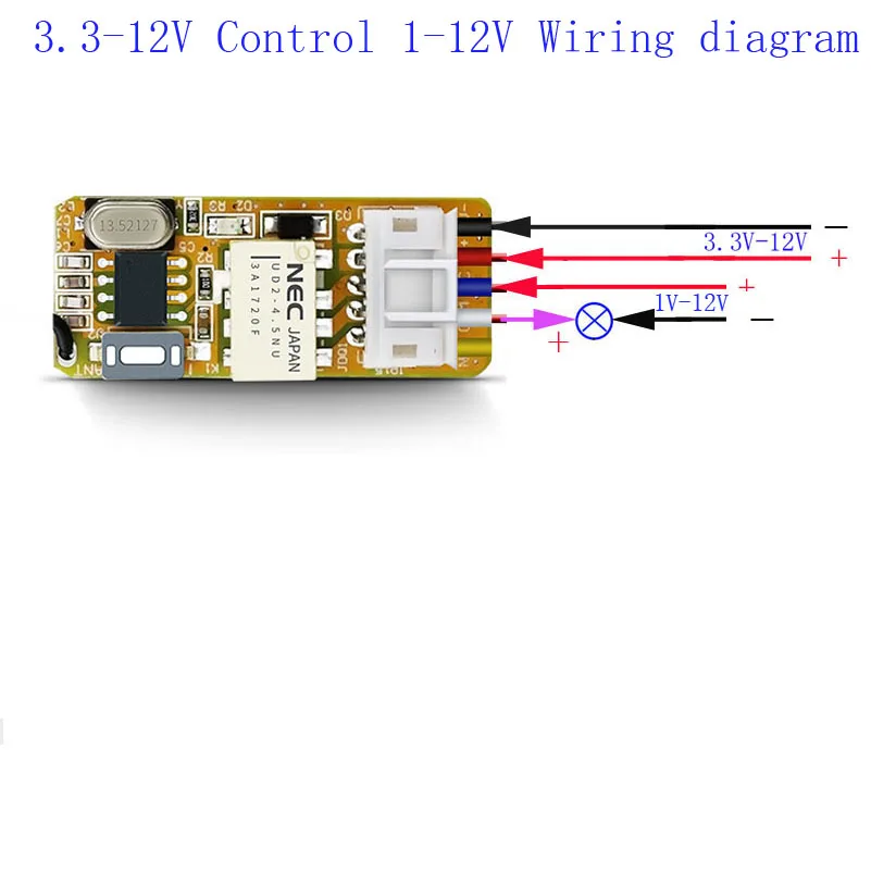 Sleeplion 3V 3.7V 5V 6V 9V 12V Mini Relay Wireless Switch Remote Control Power LED Lamp Micro Receiver Transmitter 3V-12V | Обустройство