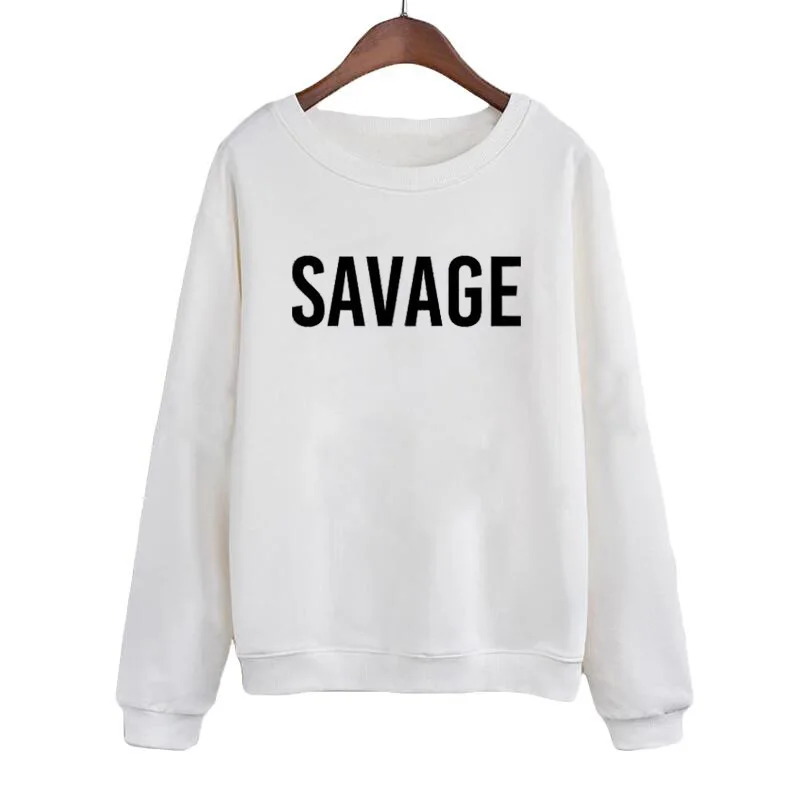Уличная одежда модная в стиле панк женские спортивные костюмы топы Свитшот Savage