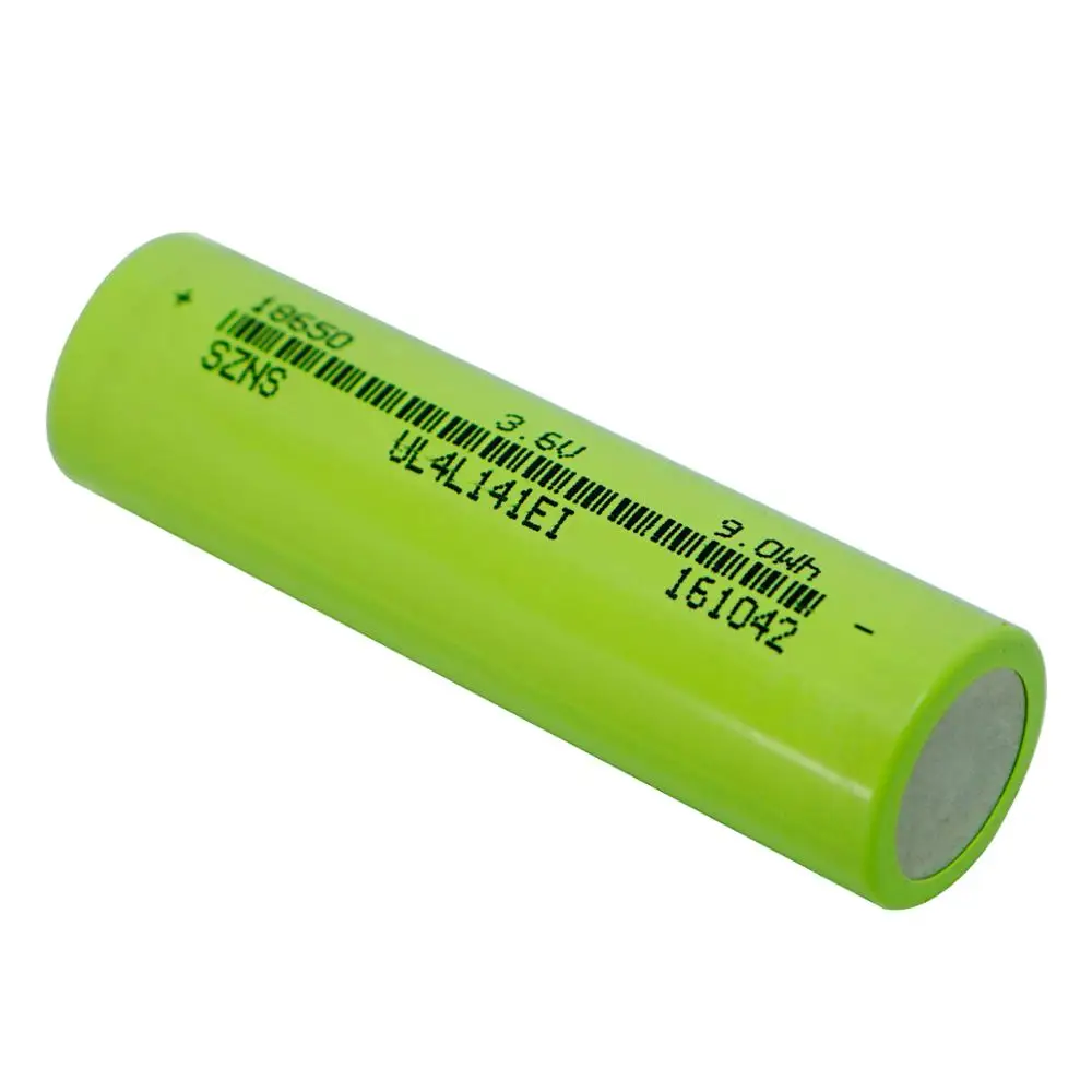 1 шт. 18650 2500mah 3 6 V 2C 9.0WH UL4L141EI литий ионная плоская аккумуляторная батарея INR