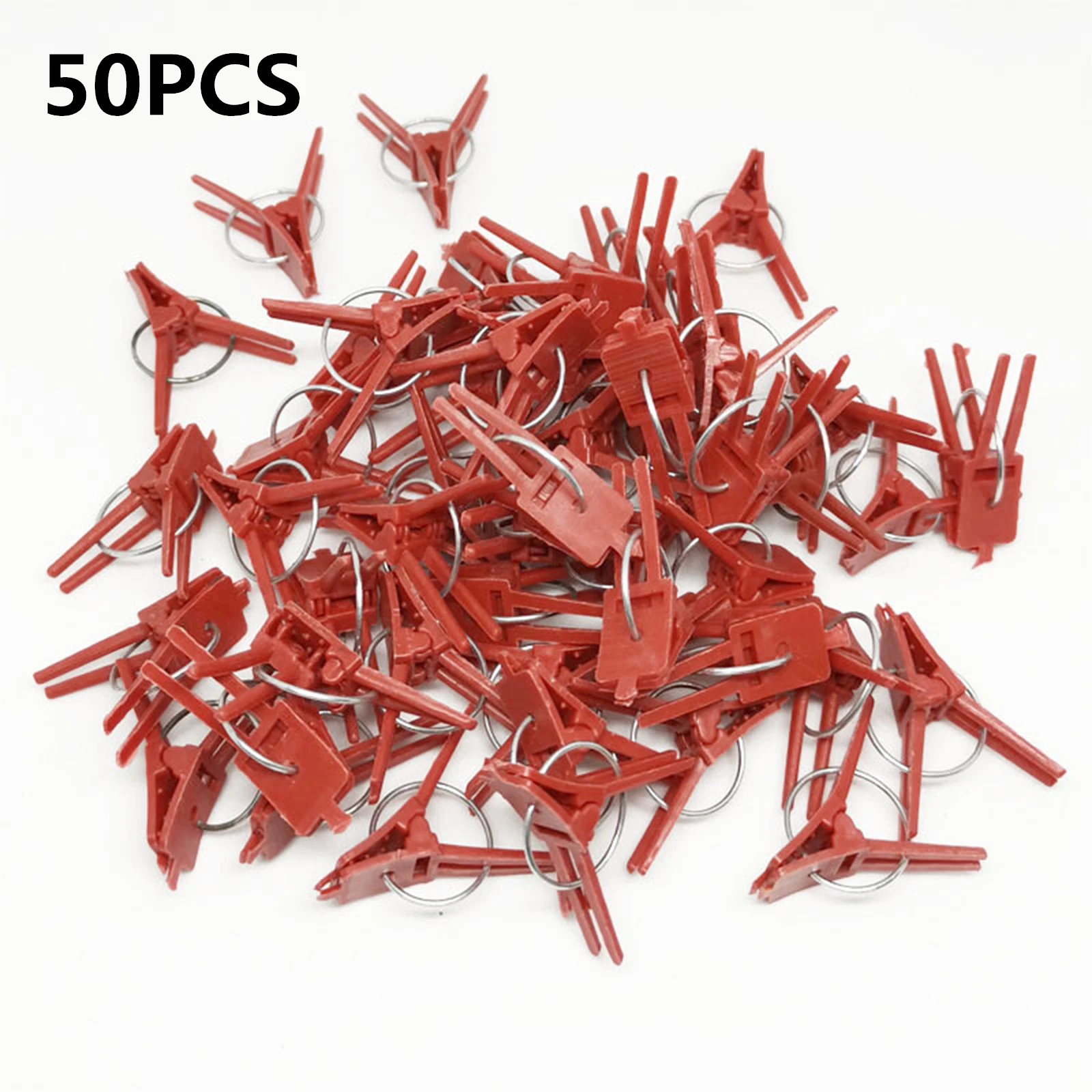 

50PCS Quality Plants Graft Clips Plastic fixing fastening Fixture clamp Garden Tools for Cucumber Eggplant Watermelon