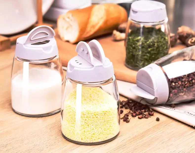 Набор из 4 предметов креативная стеклянная бутылка для приправ банка барбекю