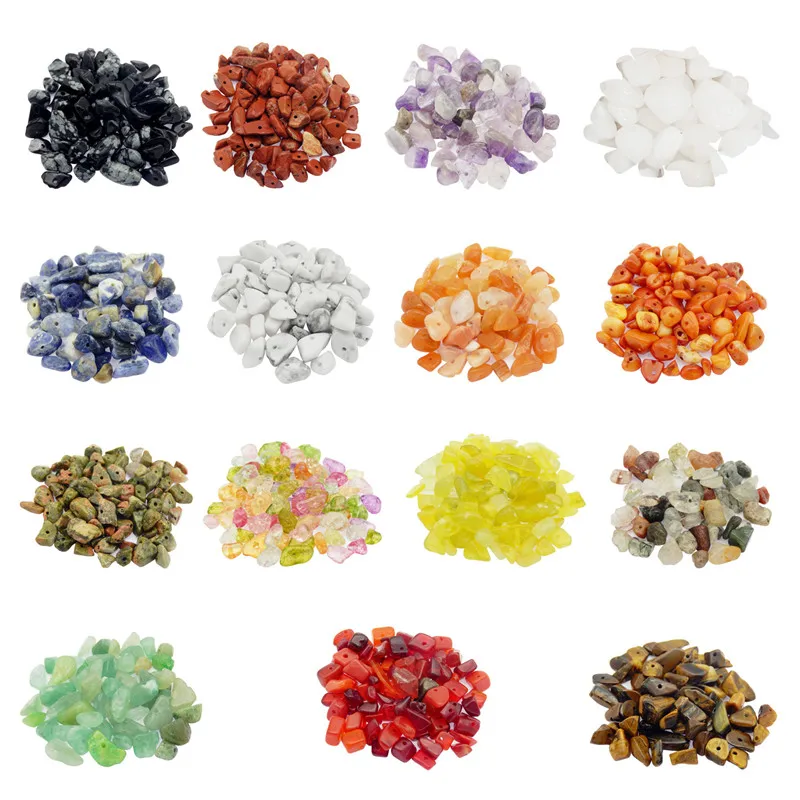 

Julie Wang 200-240/String Natural Irregular Stone Beads Multiple Small Loose Spacer Bead Bracelet Jewelry Making Accessory