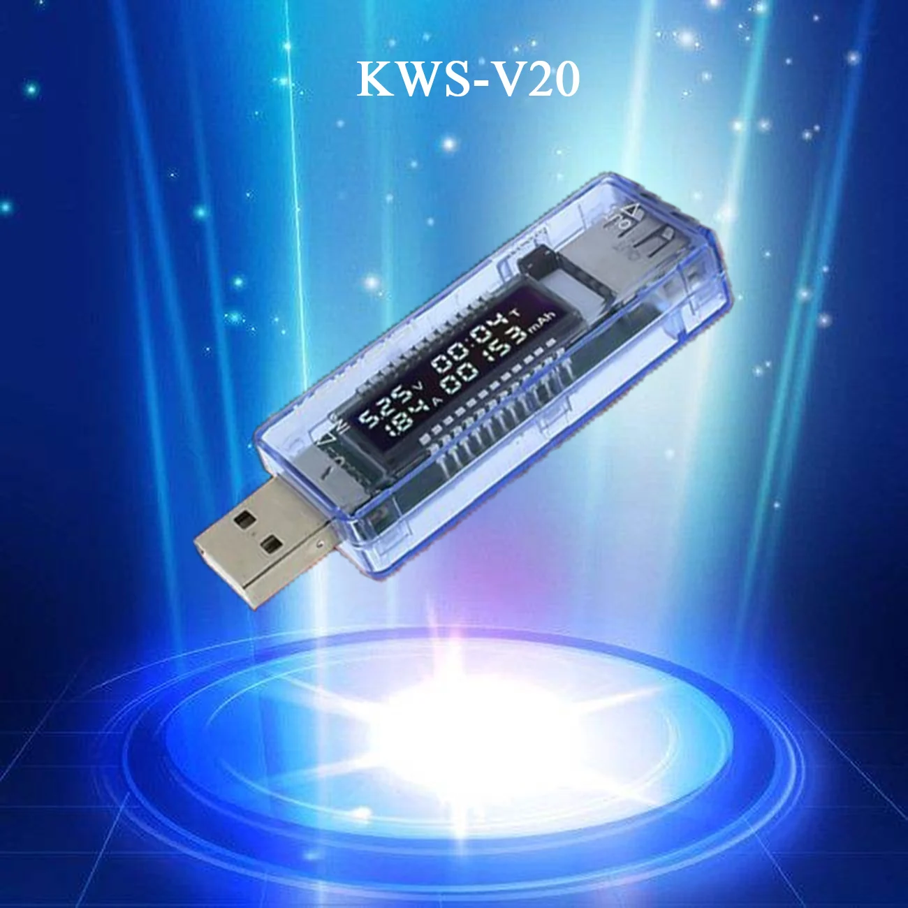 KWS-V20 KWS-V20/V21 USB ток напряжение емкость тест er вольт ток зарядное устройство емкость тест er метр Мобильный детектор уровня мощности тест батареи - Цвет: KWS-V20