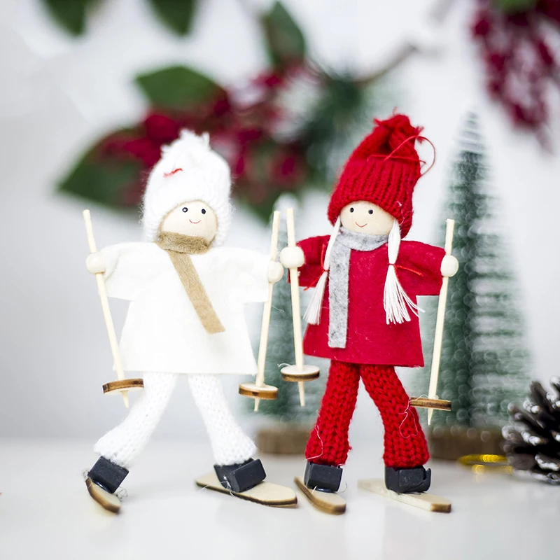 1 шт./лот рождественские мини кукольный декоративные украшения шерстяная Кукла