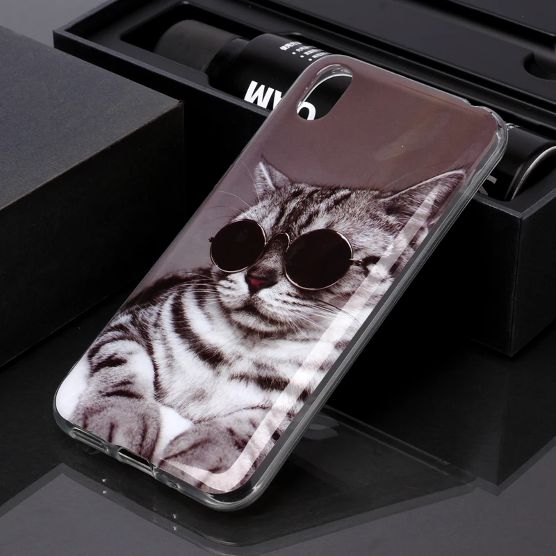 Soft TPU Phone Case For Coque Hawei Y5 2019 Cute Cat Unicorn Back Cover Etui Y 5 5Y | Мобильные телефоны и аксессуары