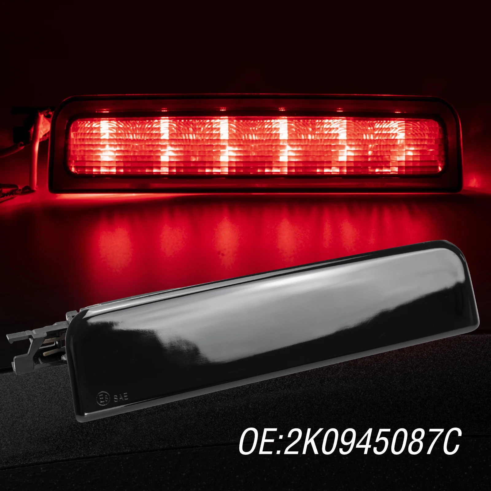 

Тормозной фонарь 3rd Thrid, задний стоп-сигнал, задний стоп-сигнал, лампы, OE эквивалент 2K0945087C для VW Caddy 2004-2015 III Box Estate