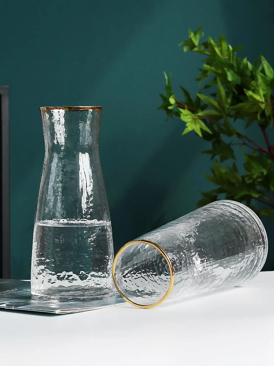 Креативная стеклянная ваза с узором молотка Террариум гидропонные системы цветы